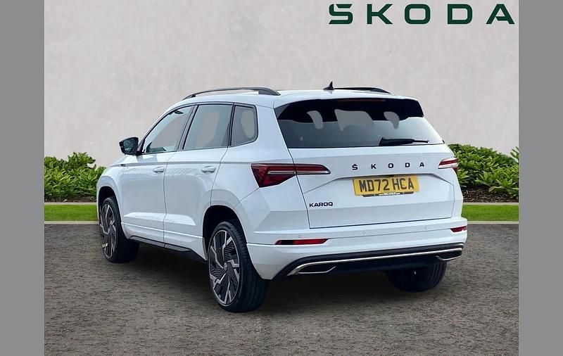 Used Skoda Karoq SportLine 147 HP (108 kW) 2023 Moon white metallic SUV