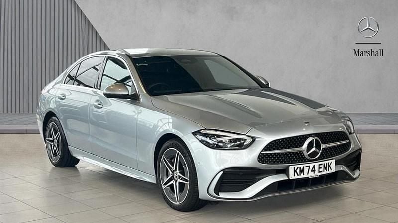 Silver Used 2024 Mercedes C300e AMG Line Premium Sedan | £33,180 (Super price) - Image 1/4