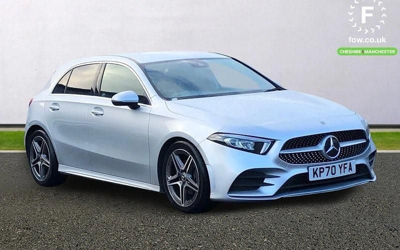 Silver Used 2020 Mercedes A200 AMG line Hatchback | £15,599 (Good price) - Image 1/4