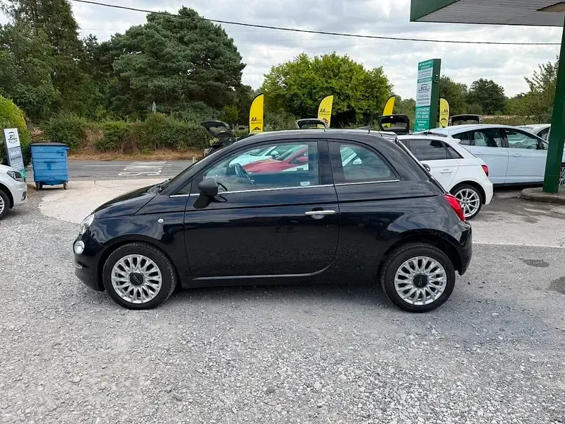 Used Fiat 500 Lounge 69 HP (50 kW) 2017 Black Hatchback