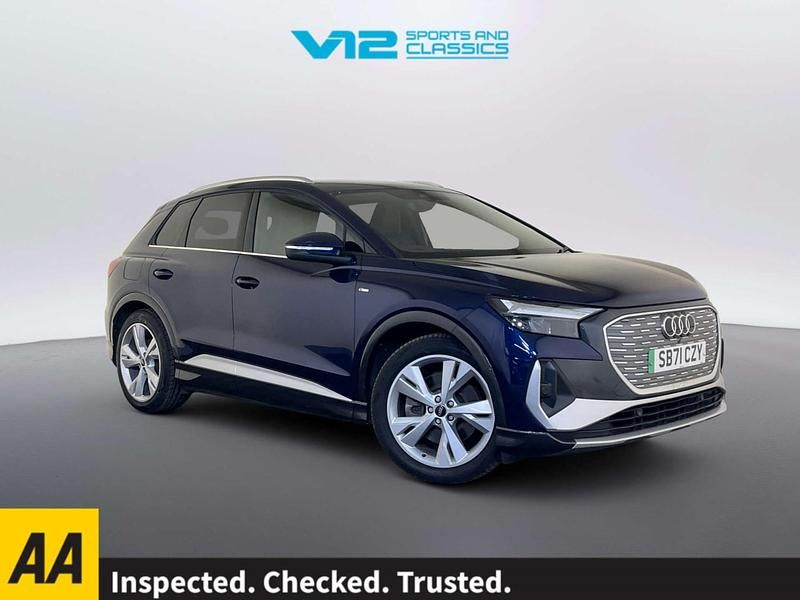 Used Audi Q4 e-tron S-Line 150 kW (204 HP) 2022 Blue SUV