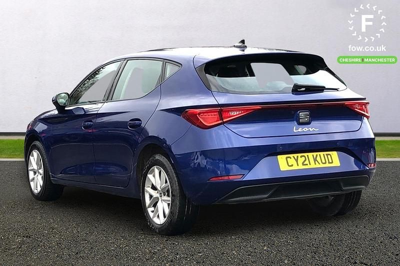 Used Seat Leon SE 115 HP (84 kW) 2021 Blue Hatchback