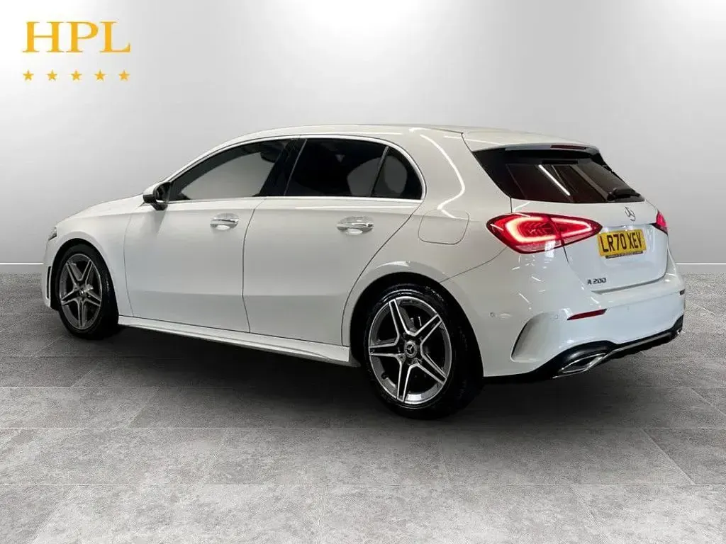 Used Mercedes A200 AMG line 163 HP (119 kW) 2020 White Hatchback