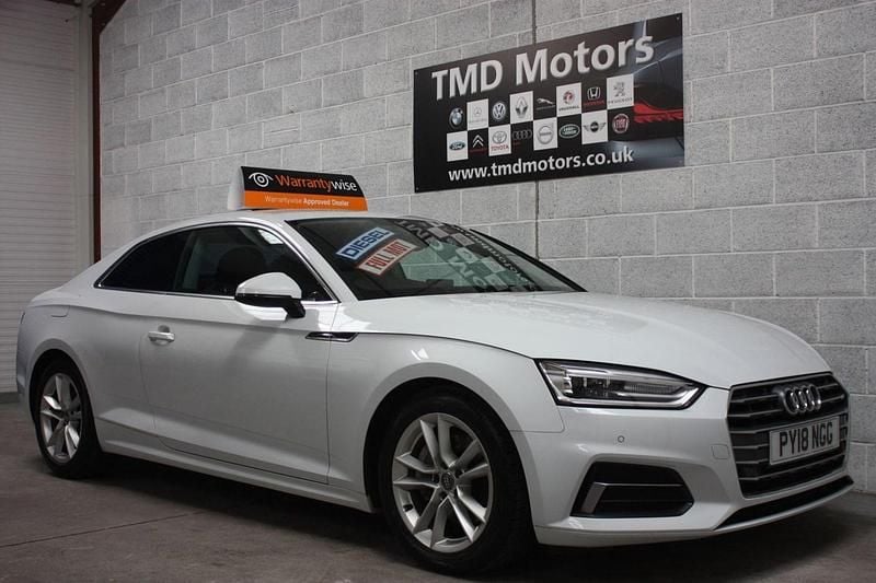 Used Audi A5 Sport 190 HP (139 kW) 2018 White Coupe