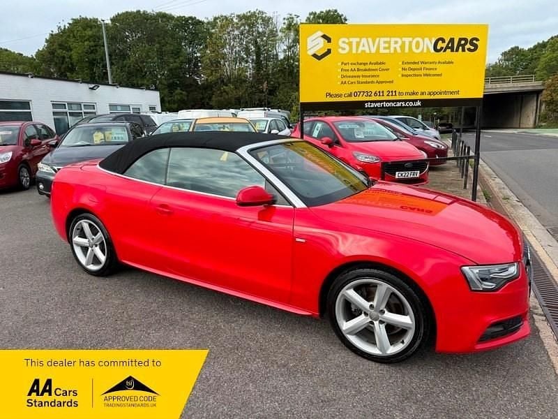 Red Used 2012 Audi A5 Cabriolet S-Line Cabriolet | £6,695 (Fair price) - Image 1/1