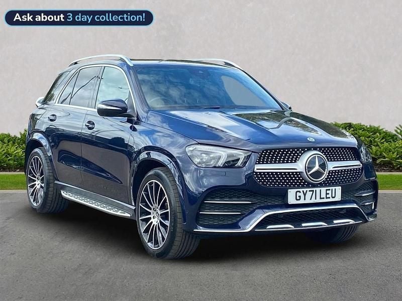 Blue Used 2022 Mercedes GLE400 AMG line Estate | £46,399 (Good price) - Image 1/4