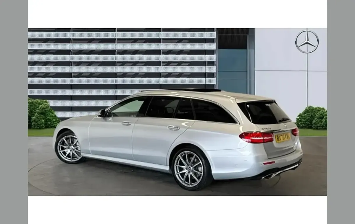 Used Mercedes E350 AMG line 281 HP (206 kW) 2020 Silver Estate