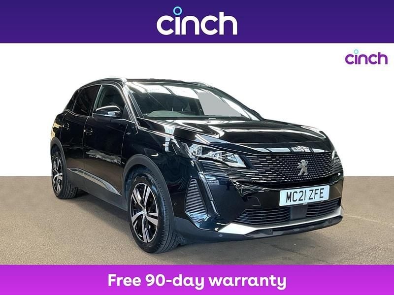Black Used 2021 Peugeot 3008 GTi SUV | £16,949 (Fair price) - Image 1/3