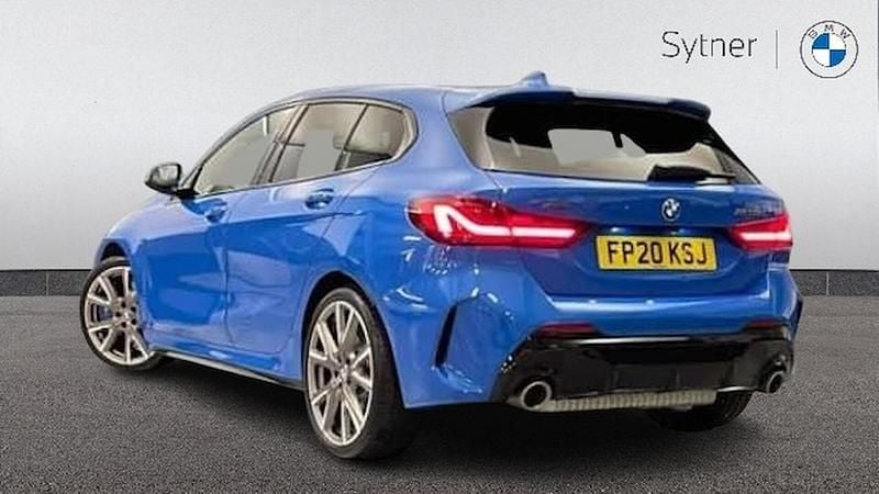 Used BMW M135 M Sport 302 HP (222 kW) 2020 Blue Hatchback