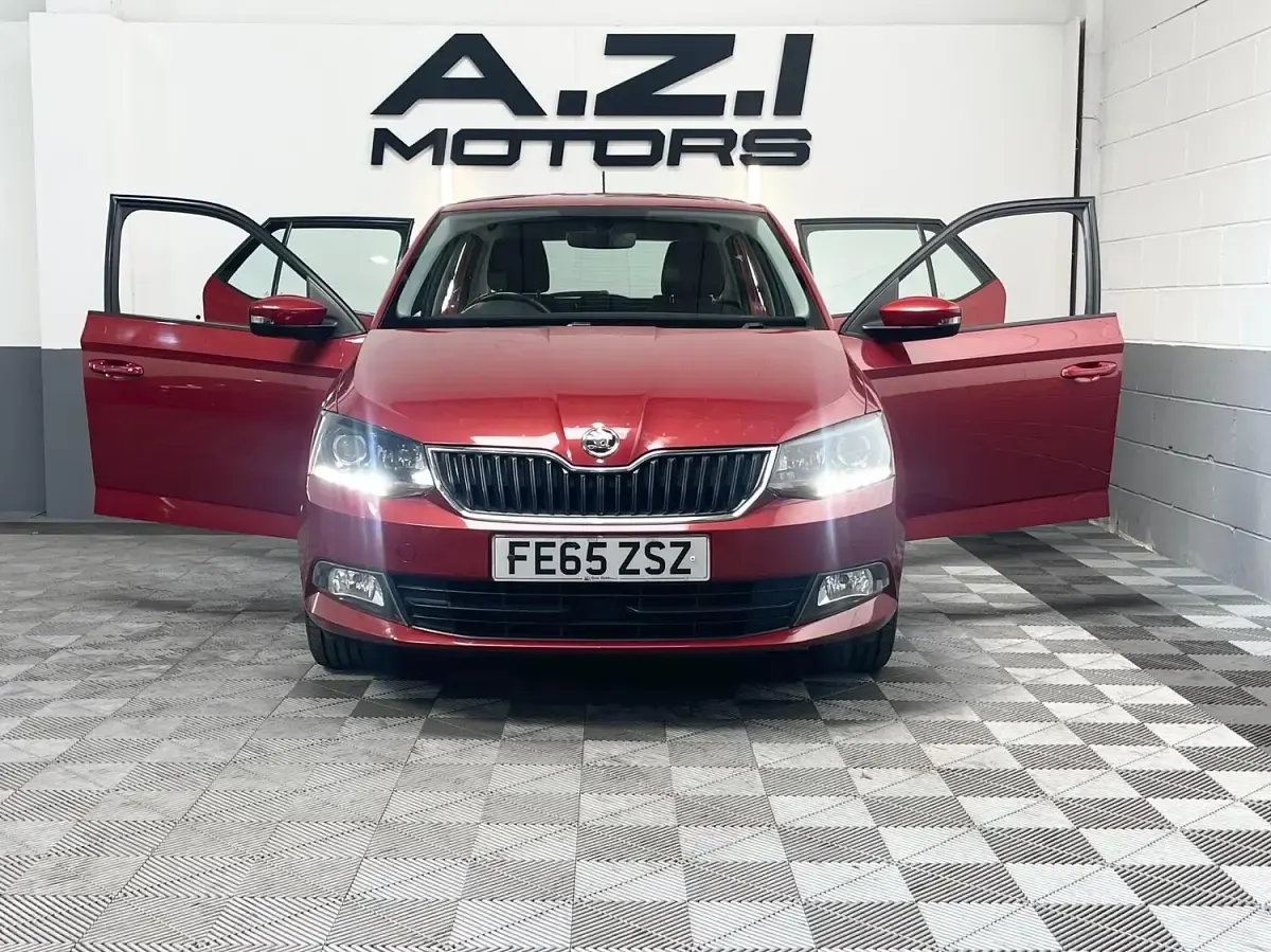 Used Skoda Fabia SE L 110 HP (80 kW) 2015 Red Hatchback