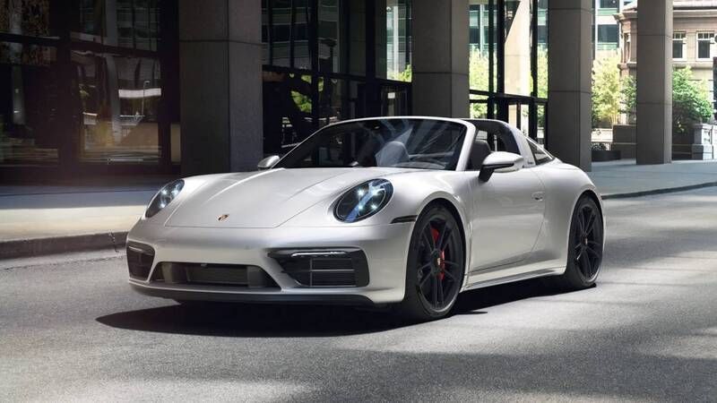 Gt silver metallic Used 2022 Porsche 911 Targa 4 Cabriolet | £121,900 - Image 1/4