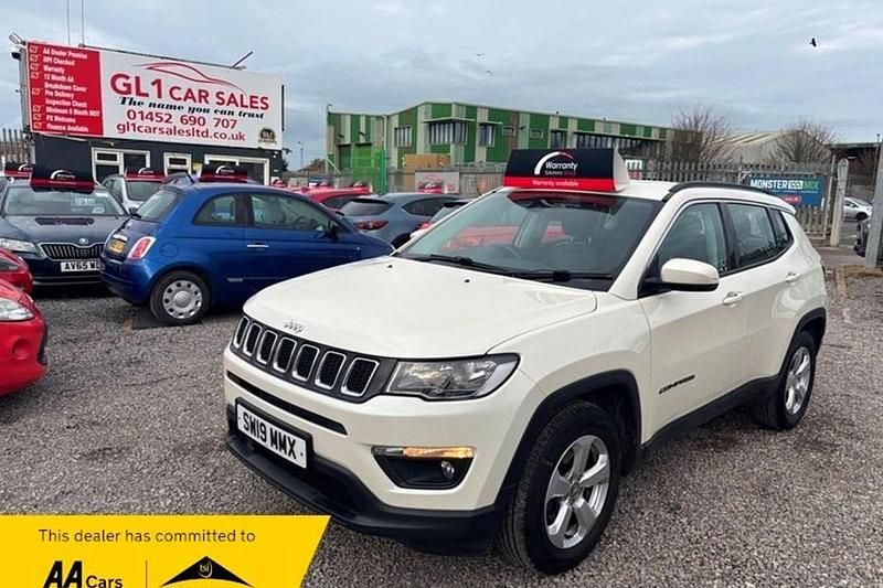 White Used 2019 Jeep Compass Longitude SUV | £9,990 (Fair price) - Image 1/1