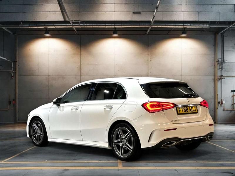 Used Mercedes A180 AMG Line Premium 116 HP (85 kW) 2018 White Hatchback