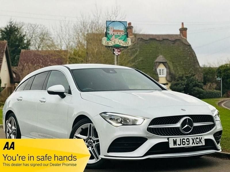 Used Mercedes CLA180 Shooting Brake AMG line 136 HP (100 kW) 2019 White Estate