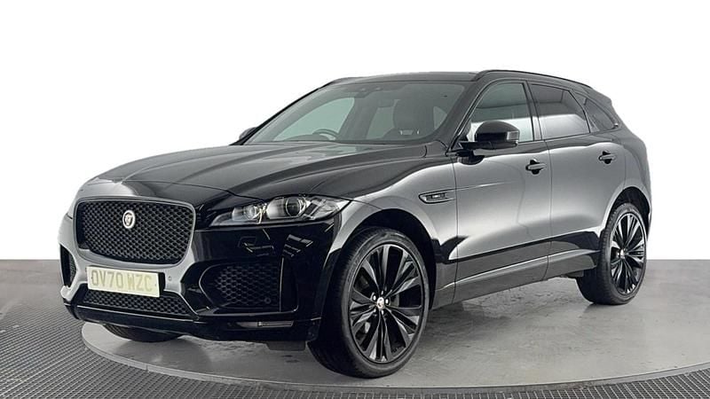 Black Used 2020 Jaguar F-Pace Chequered Flag SUV | £21,420 (Fair price) - Image 1/4