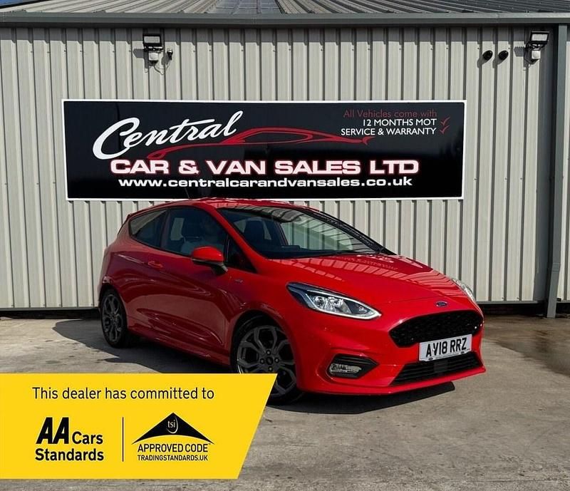 Red Used 2018 Ford Fiesta ST-Line Hatchback | £8,000 (Fair price) - Image 1/4