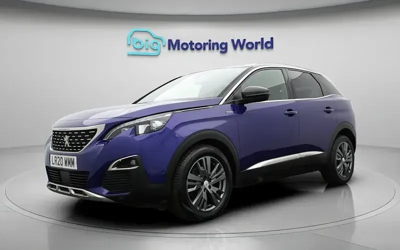 Used Peugeot 3008 GT-line 131 HP (96 kW) 2020 Blue SUV