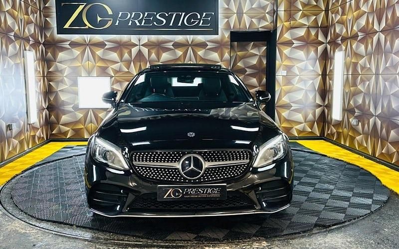 Used Mercedes C220 AMG line 194 HP (142 kW) 2019 Black Coupe