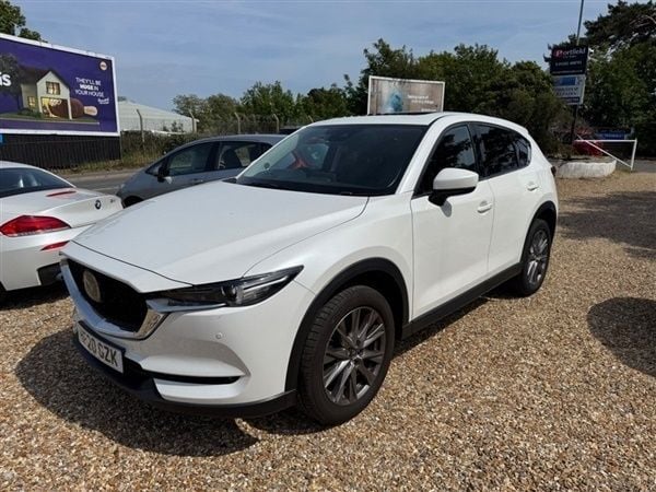 Snowflake white with black leather trim Used 2020 Mazda CX-5 Inclusive SUV | £16,790 (Fair price) - Image 1/1