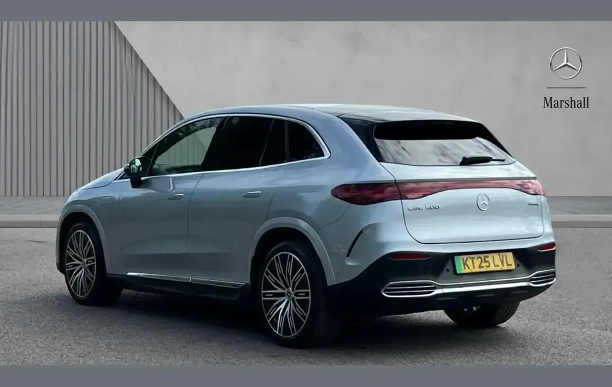 Used Mercedes EQE500 AMG line 300 kW (408 HP) 2025 Metallic paint hightech silver SUV