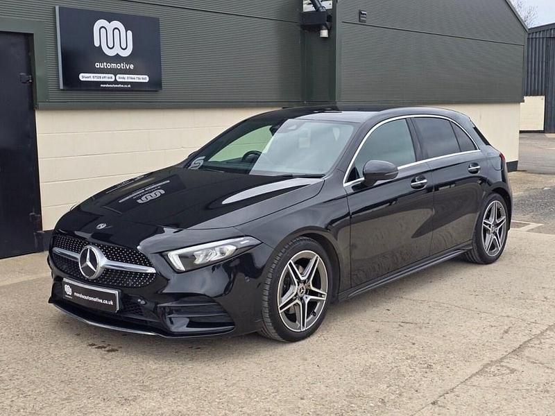 Used Mercedes A200 AMG line 163 HP (119 kW) 2019 Black Hatchback