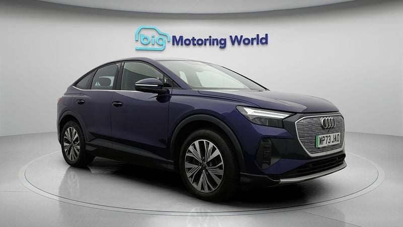 Blue Used 2023 Audi Q4 Sportback e-tron Sport SUV | £26,900 (Good price) - Image 1/4