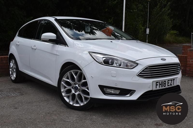 White Used 2018 Ford Focus Titanium X Hatchback | £7,495 (Good price) - Image 1/4