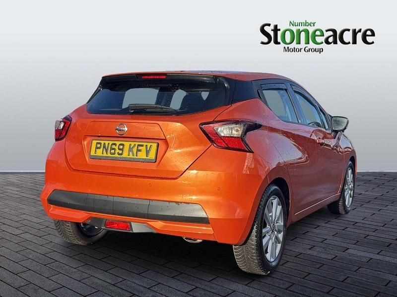 Used Nissan Micra Acenta 100 HP (73 kW) 2019 Orange Hatchback