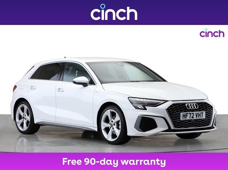 White Used 2022 Audi A3 S-Line Hatchback | £19,949 (Fair price) - Image 1/3