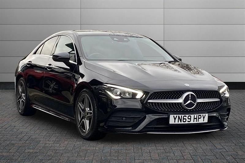 Cosmos black Used 2019 Mercedes CLA180 AMG Line Premium Sedan | £19,338 (Fair price) - Image 1/4