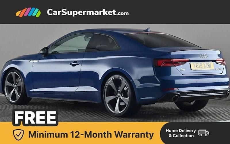 Used Audi A5 Black Edition 150 HP (110 kW) 2019 Blue Coupe