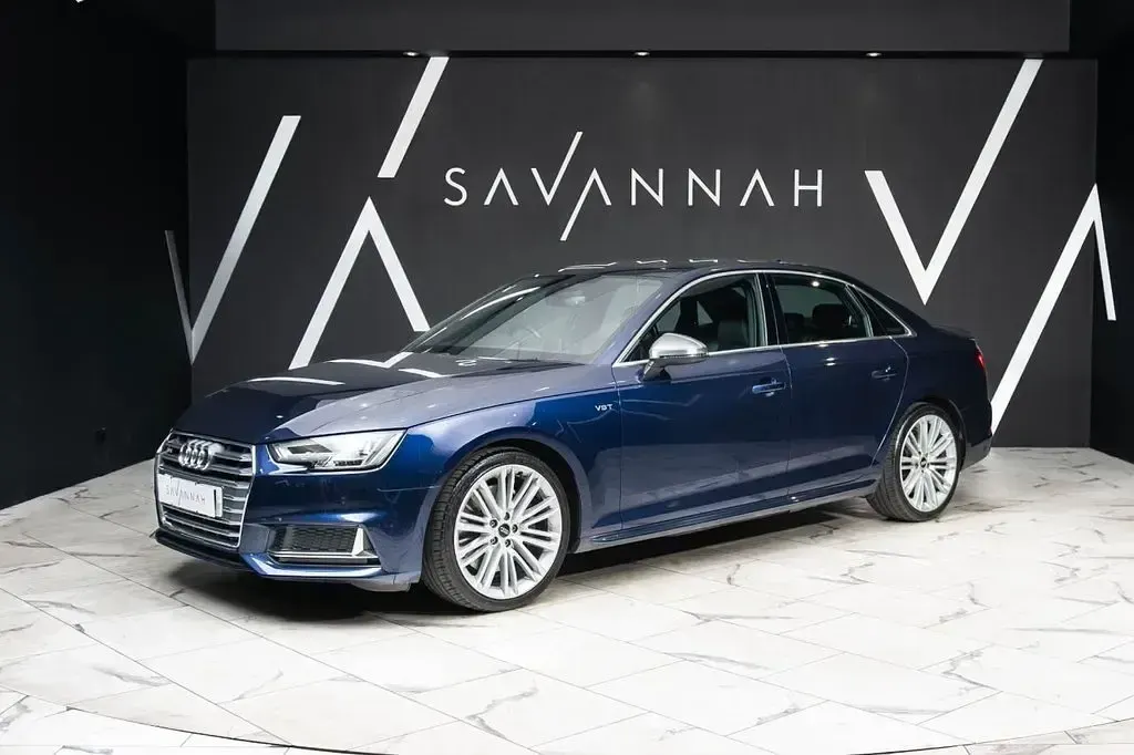 Used Audi S4 Advanced 354 HP (260 kW) 2018 Blue Sedan