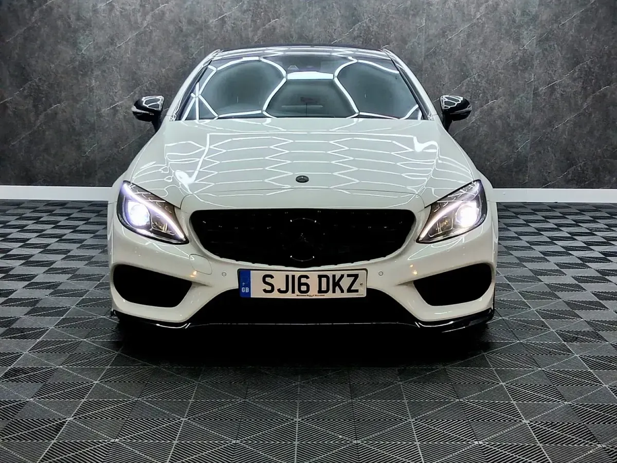 Used Mercedes C250 AMG Line Premium Plus 204 HP (150 kW) 2016 White Coupe