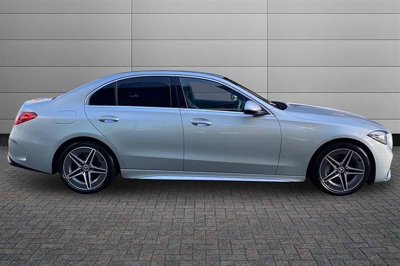 Used Mercedes C300 AMG line 258 HP (189 kW) 2022 High tech silver Sedan