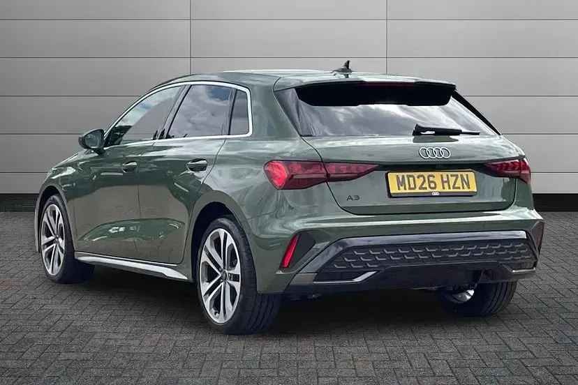 New Audi A3 Sportback e-tron S-Line 201 HP (147 kW) 2026 District green Hatchback