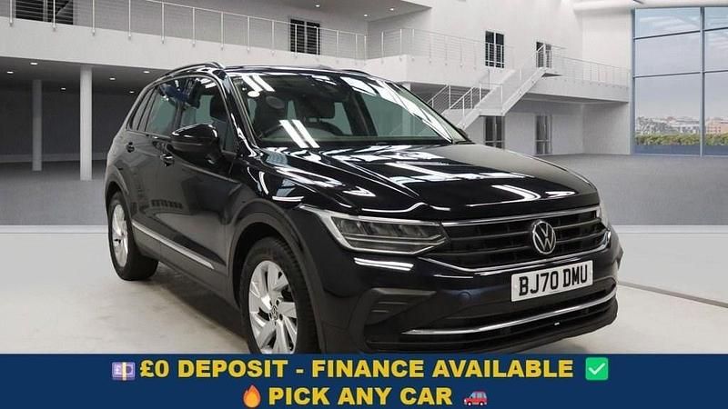 Black Used 2020 VW Tiguan S SUV | £14,349 (Good price) - Image 1/4