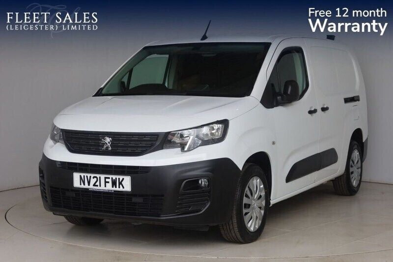 White Used 2021 Peugeot Partner MPV | £8,950 (Expensive) - Image 1/3