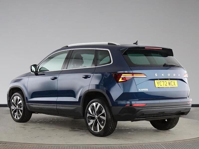 Used Skoda Karoq SE L 110 HP (80 kW) 2022 Petrol blue metallic SUV