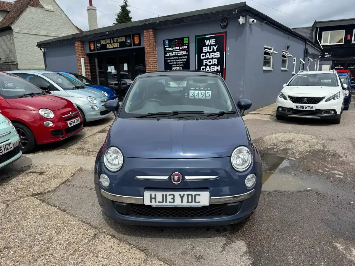 Used Fiat 500 Lounge 69 HP (50 kW) 2013 Blue Hatchback