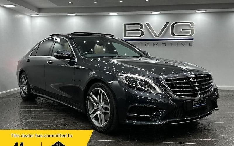 Black Used 2016 Mercedes S350 AMG line Sedan | £22,994 (Fair price) - Image 1/3