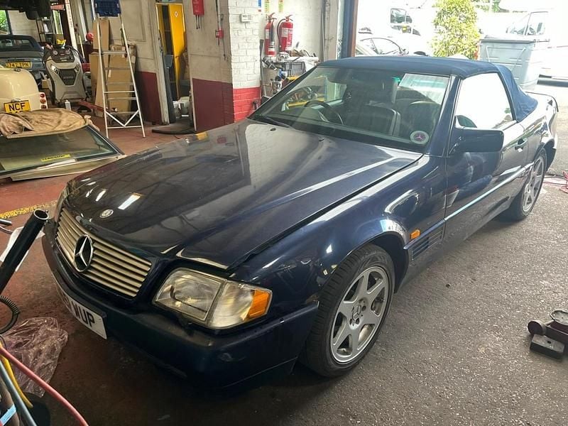 Used Mercedes SL500 1995 Blue Cabriolet