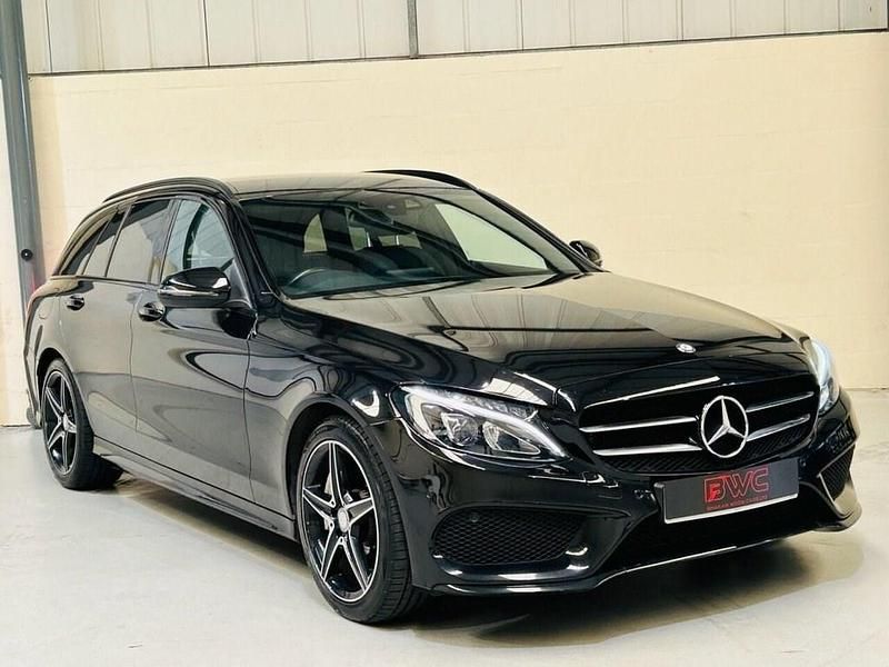 Black Used 2016 Mercedes C250 AMG line Estate | £11,000 (Good price) - Image 1/4