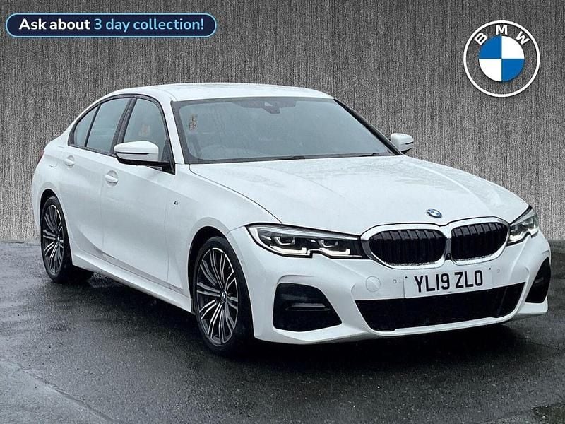White Used 2019 BMW 330 M Sport Sedan | £20,259 (Good price) - Image 1/4