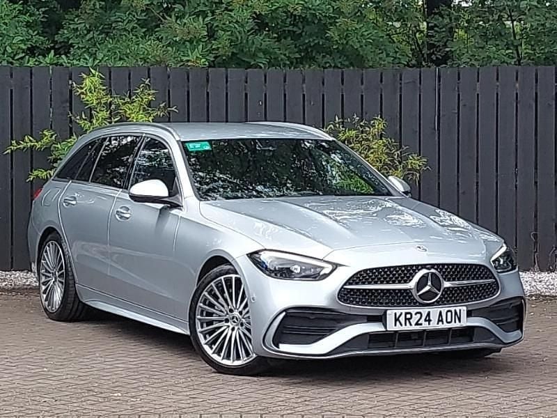 Silver Used 2024 Mercedes C300 AMG Line Premium Estate | £32,998 (Fair price) - Image 1/4