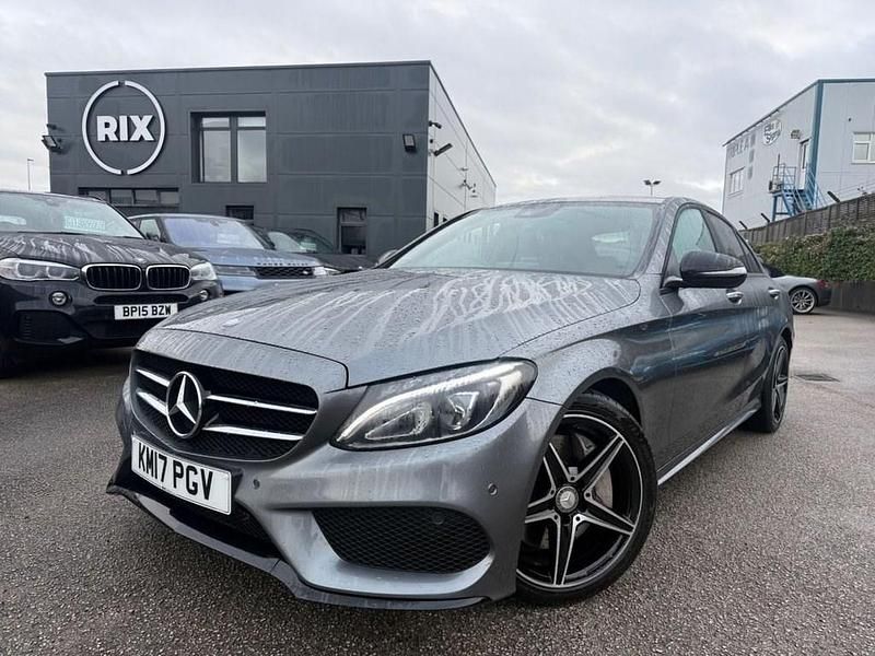 Used Mercedes C250 AMG line 204 HP (150 kW) 2017 Grey Sedan