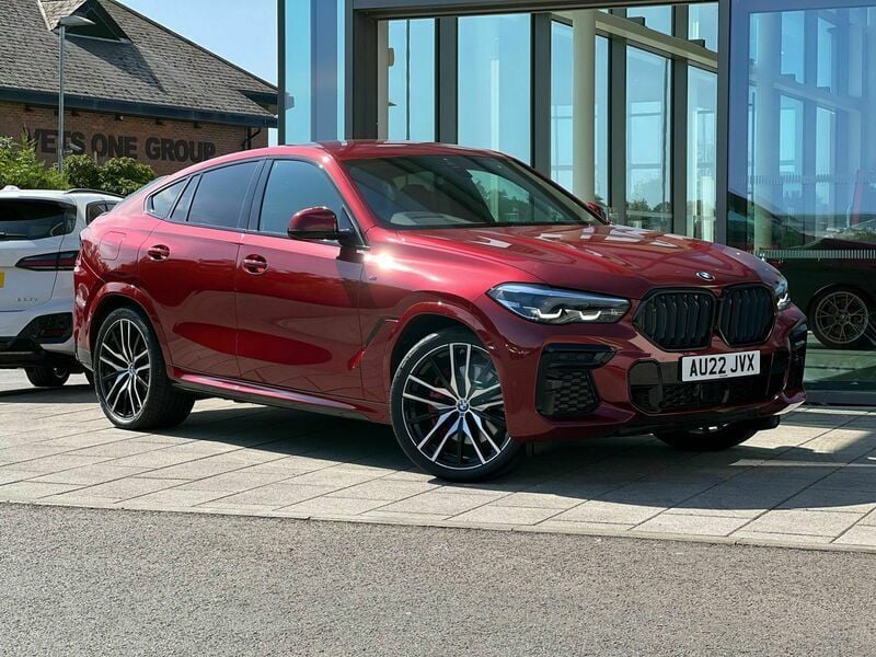 Red Used 2022 BMW X6 M Sport SUV | £46,000 (Good price) - Image 1/4
