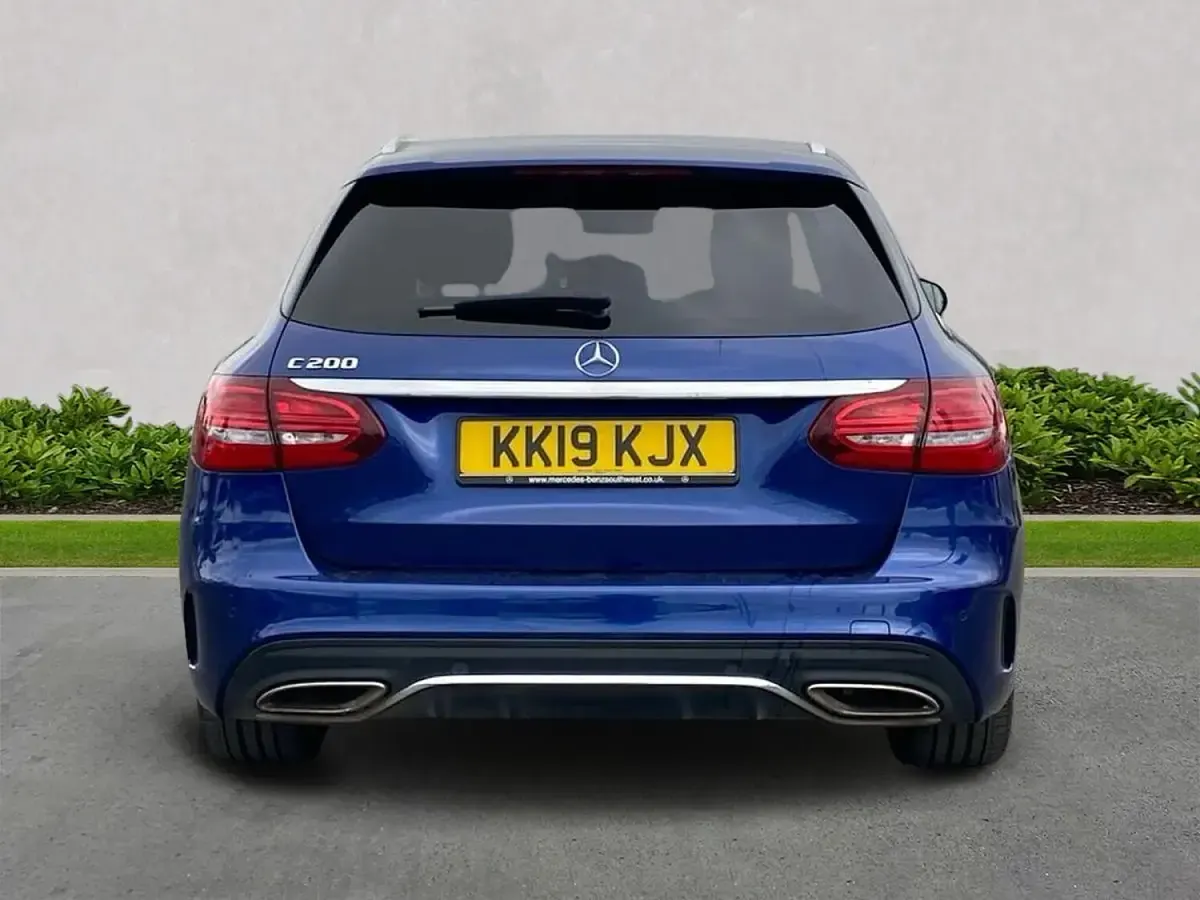 Used Mercedes C200 AMG Line Premium Plus 2019 Blue Estate