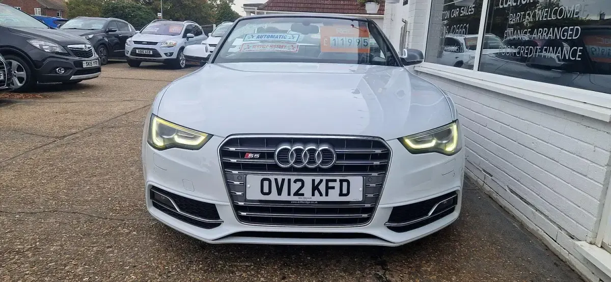 Used Audi S5 Cabriolet Design 333 HP (244 kW) 2012 White Cabriolet