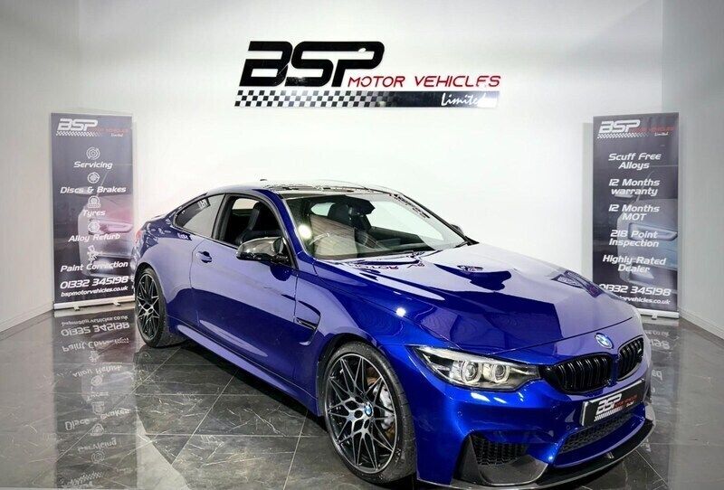 Blue Used 2020 BMW M4 Competition Edition Coupe | £36,699 (A bit pricey) - Image 1/4