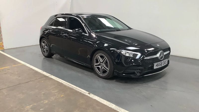 Black Used 2018 Mercedes A180 AMG Line Premium Hatchback | £15,998 (Fair price) - Image 1/4